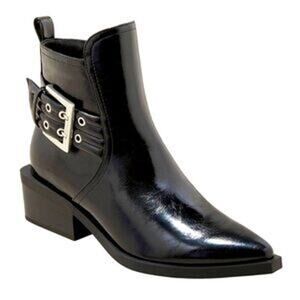 Target Wild Fable Giovanna Western Pointed Toe Chelsea Ankle Boot NWT 8 Black